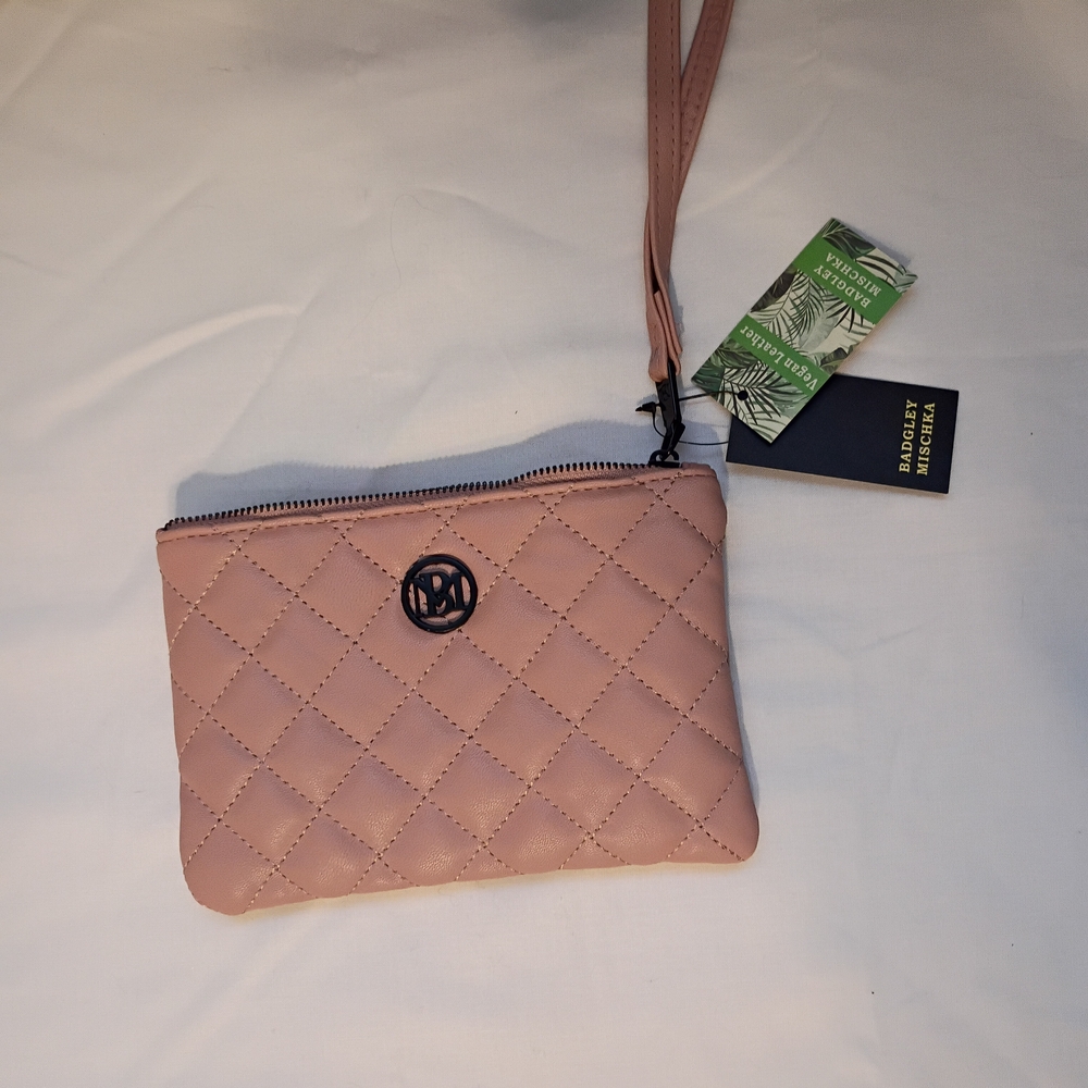 Margaret M Blush Quilted Wristlet